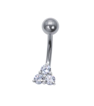 Belly Piercing with Titanium Bar CBP-726-TI
